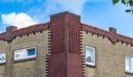 Het siermetselwerk van de hoek.
<br/>
Marcel Westhoff, 2023