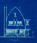 De voorgevel op de bouwtekening.
<br/>
West-Brabants Archief, 1933