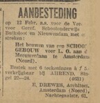 Aanbesteding.
<br/>
Algemeen Handelsblad, 30 januari 1929