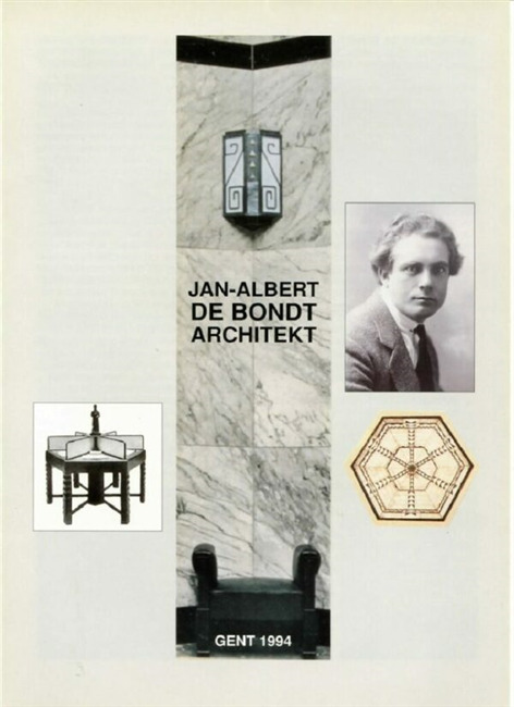 Voorkant van de kleine publicatie over de architect.
              <br/>
              Provincieraad Oost-Vlaanderen, 1994